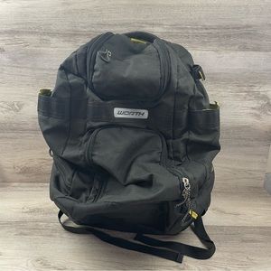 Worth Baseball Bat Backpack Holds 2 Bags & Batters Helmet 21x13x10”